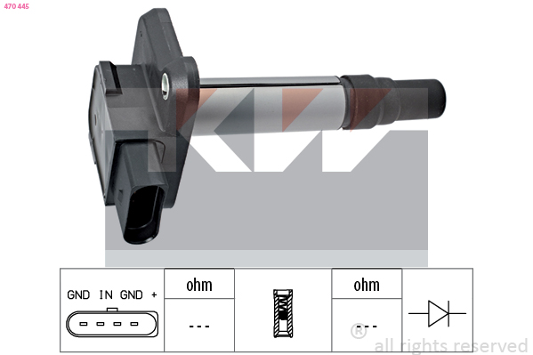 KW - 470 445 - Indukcioni kalem (bobina) (Uređaj za paljenje)